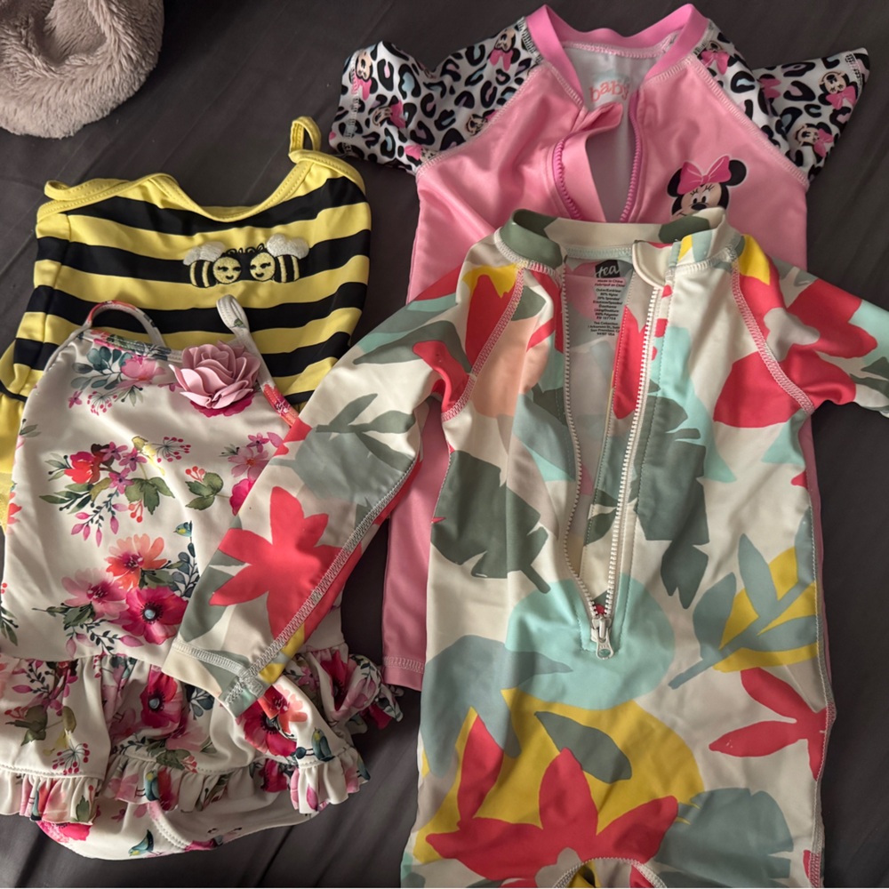 12-18 months swimsuit bundle - 4 swimsuits